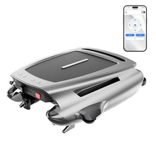 Automatic Solar Pool Skimmer for Clear Water, 24/7 Robotic Surface Cleaner for Leaves and Debris, Smart Path Navigation, 28 Hours Running Time, APP Control, No Cords
