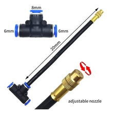 Ship Accessories DIY Free Bending Universal Spray Kit for Greenhouse Garden Flowers Plant Watering Irrigation Patio Misting Cooling Irrigation Accessories(DIY 20M)
