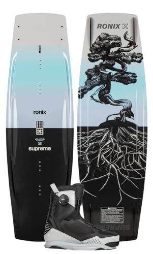 Ronix Wakeboard Package 137 Supreme Board with BOA Boots 11 Black