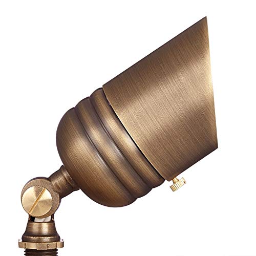 VOLT 12V Brass Fat Boy LED Outdoor Spotlight 6-Pack Kit Bronze