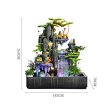 FURUIM2024M Garden Water Fountain Creative Rockery Fountain Flowing Entrance Courtyard Balcony Hotel Living Room Landscape Decoration with Fish Tank Outdoor Freestanding Fountains