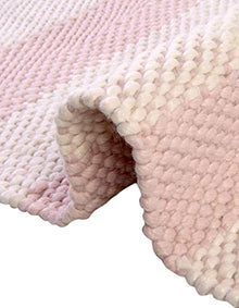 Unique Loom Eco Plaid Indoor Outdoor Washable Area Rug Balmoral 9' x 12' Pink/Ivory