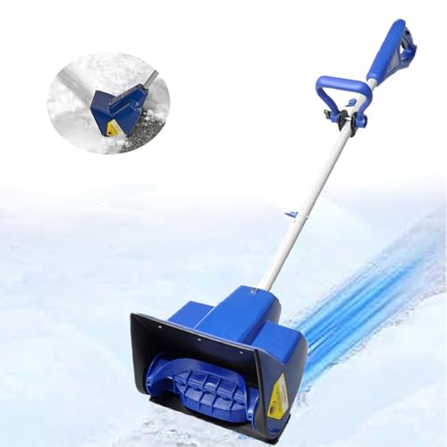 Cordless Snow Shovel, 12Inch Battery Powered Snow Blower, Electric Snow Shovel, 26 Feet Snow Throwing Distance, 4.0Ah Battery & Quick Charger,TwoBattery