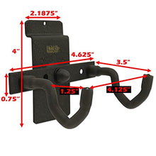 Hold Up Displays 12 Gun Rack for 6 Rifles and 6 Pistols Modular Slatwall Display System Black