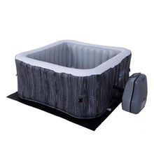 Avenli 4-Person Inflatable Square Spa - Carbon Grey