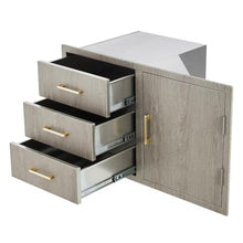 Outdoor Kitchen Door Drawer Combo with Drawers, Stainless Steel Cabinets