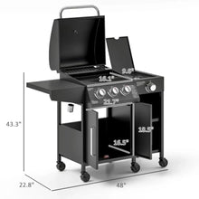 Portable Charcoal Grill with Warming Grate, 4-Level Adjustable Compact BBQ Rack, Outdoor Cooking Grill with Wheels & Bottom Storage Rack, Perfect for Backyard Patio Camping Tailgating (Black1)