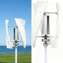 12V 24V 48V Low Noise Vertical Wind Turbine,3-Nylon Fiber Blades,Wind Turbine Generator with Controller,Portable Vertical Helix Wind Power Turbine Generator,Energy Supplementation 3000W-12V