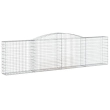 Arched Gabion Baskets 2 pcs Galvanized Iron for Outdoor Plants Self-Watering Pots White Black Other