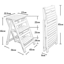 Rolling Plant Stand Folding Wooden Library Stepladde Plant Stand