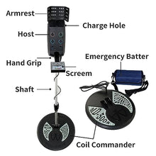 Metal Detector, Md-5008 Underground Metal Detector Gold Digger Treasure High Depth with Two Coils Tool Equipment
