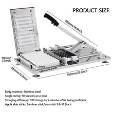 GenSDH Stainless Steel Kebab Skewer Maker,Effortless Meat Skewering for Grilling and Outdoor Cooking