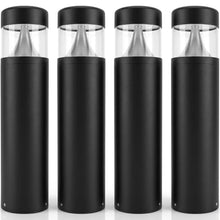 Bollard Light 25", 120-277V, 10W, 3CCT 3000-5000 Kelvin, Flat, 4-Pack