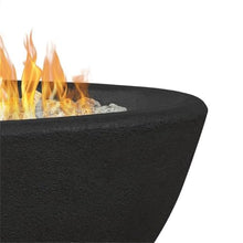Real Flame Riverside 48" Oval Propane Fire Pit Bowl, Push-Button Ignition, Includes 28" Stainless Steel Burner, Lightweight, 50,000 BTUs, Adjustable Flame Height - Shale