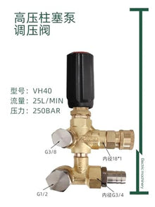 VH40 high-pressure plunger pump car washing machine accessories 1000kg pressure regulating valve assembly(1)