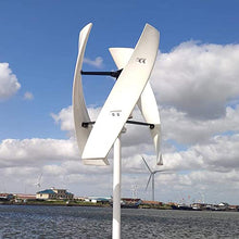 Vertical Wind Turbine Generator 3 Blades, Free Energy 600w MPPT Controller for Home Factory Use (24v 48v 300RPM)