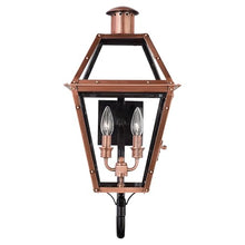 Quoizel Rue De Royal Charleston Outdoor Wall Lantern 23.5 Inch 2-Light Aged Copper