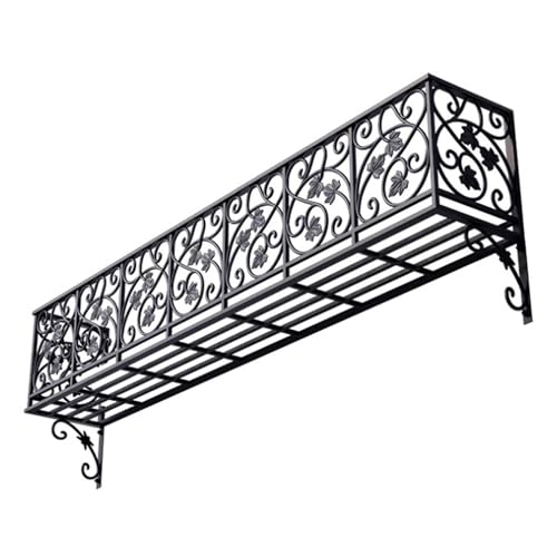 MARIYCH Hanging Planter Holders for Balcony, Heavy Duty Metal Flower Pot Stands for Indoor Outdoor Use, Deck Fence Garden Patio Porch Plant Hangers