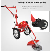 piudoiliy Cordless Weed Wacker,Lightweight Brush Cutter Trimmer, Portable Hand-Push Weeder Grass Trimmer,for Family Garden