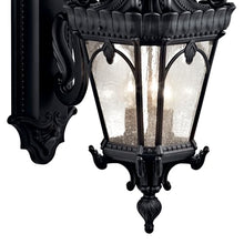 Kichler Tournai Outdoor Wall Sconce Light, Textured Black