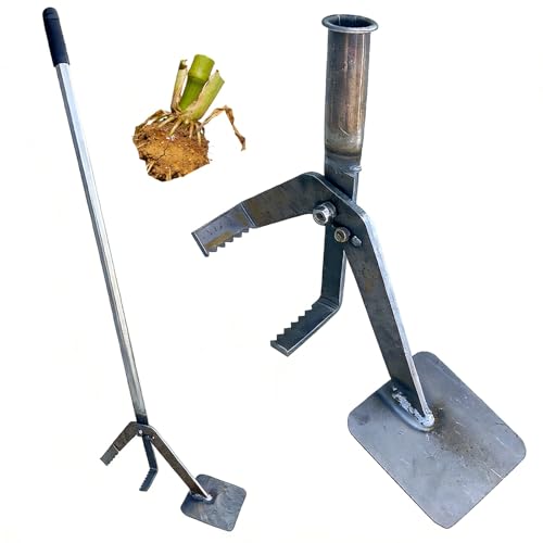 Large Size Sapling Puller, Tree Puller Tool Serrated Edge 132 Cm For Root Sapling Stalks Weeds Removal