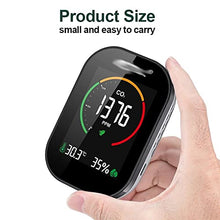 MVUYO Multifunctional Air Quality Tester CO2 Meter Temperature Humidity Measuring Device Carbon Dioxide Monitor with LCD Screen