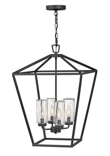 Hinkley Alford Place 12v Outdoor Chandelier Museum Black
