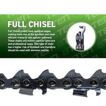 8TEN Chainsaw Chain Bulk Reel Full Chisel 100 Foot 0.063 Gauge 3/8 Pitch