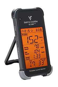 PlayBetter Swing Caddie SC200 Plus+ Portable Golf Launch Monitor Bundle +Batteries, Portable Charger & Protective Case