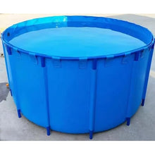 RENLXFI Swimming Pool Hard Plastic, 60 80 100 120 CM Dia Outdoor Backyard Pool PVC Pet Bathing Tub for Storage Water/Breeding, Round Above Ground Pools Frame(1846L/488GAL - 1.4X1.2M (D X H))
