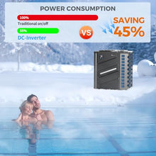 DR. Infrared Heater DR-1100HP Full DC Inverter 110,000 BTU Heat Pump In-Ground and Above-Ground Swimming Pools, WiFi Smart Control via APP, Black