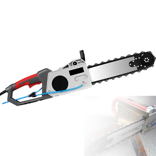 XygZythror Handheld Electric Chainsaw Wall Cutter, Heavy Duty Electric Diamond Concrete Chain Saw, Ideal for Concrete, Steel Bars, Marble, and More