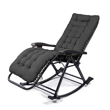 CUTPOIY Zero Gravity Portable Outdoor Indoor Patio Seating Garden Rocking Chair Folding Lounge Chairs Adjustable Backrest Reclining Chair Poolside Steel Frame, A+Cushion a