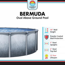 Lake Effect Pools 'Bermuda' 12 ft x 24 ft Oval Above Ground Swimming Pool