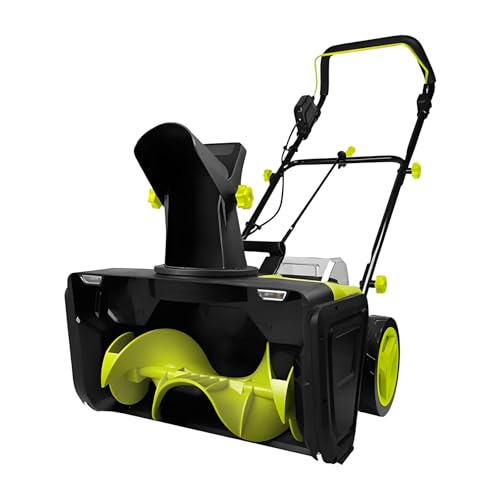80V Cordless Snow Blower, Electric Snow Blower 20" Width, 10" Depth, 25ft Max Throw, 3500 W Brushless Motor, 180° Adjustable Chute & LED Lights for Driveway and Sidewalk