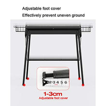 Barbecue Desk Portable Travel Folding Tall Barbecue BBQ Charcoal Grill with Independent Charcoal Tank and Seasoning Basket for Camping Picnic Outdoor，black - 28.7 X 14.6'' X 32.3" Tabletop Barbecue"