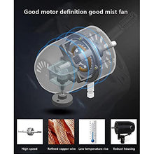 CUTPOIY Portable Misting Fan with 3-Speed Quiet Operation, High Performance Outdoor Patio Fan for Cooling 1000 Sq Ft, 26in-260W, 26in