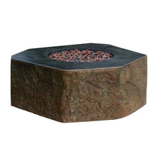 Elementi Outdoor Fire Table Columbia Cast Concrete Fire Pit - Natural Gas