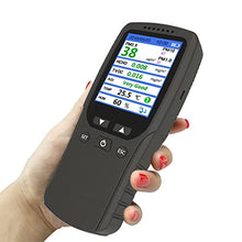 ASWRTYJO 9 in 1 Air Quality Monitor Gas Analyzer PM2.5 PM1.0 PM10 HCHO TVOC Detector Dust Meter Tester Temperature and Humidity Sensor