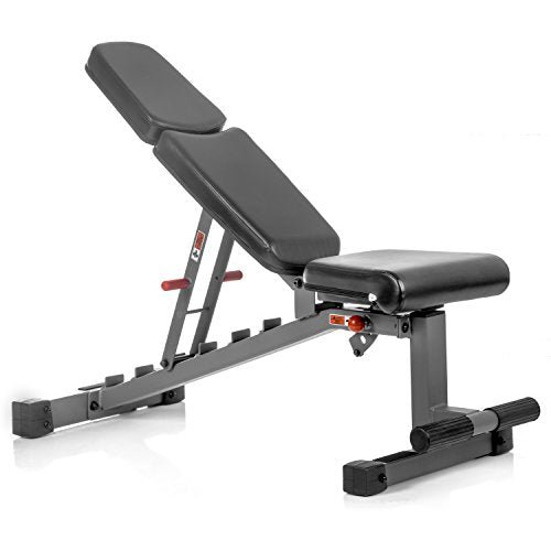 XMark Two Tier Heavy Duty Steel Dumbbell Rack with 380 lb Set, Bench