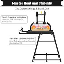 Simond Store - 2 Burner Propane Forge with Forge Stand 24" X 12" Heavy-Duty