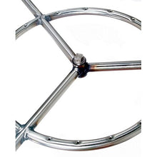 Alpine Flame 22-inch Stainless Round Double Natural Gas Fire Pit Ring Burner