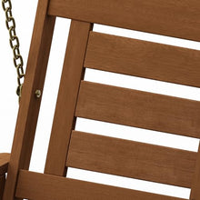 Furinno TIOMAN Hardwood A-Frame 3-Seater Porch Swing, Light Wood