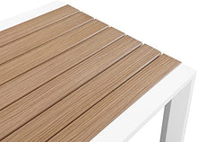 Meridian Furniture 378-T Nizuc Collection Modern | Contemporary Outdoor Patio Bar Table with Durable Aluminum Frame