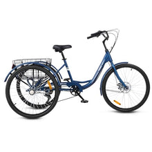 Viribus Adult Tricycle 7 Speed Dual Chain Navy