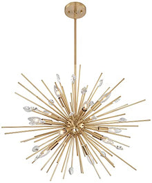 Possini Euro Design Janae Antique Gold Sputnik Chandelier 12-Light Gold