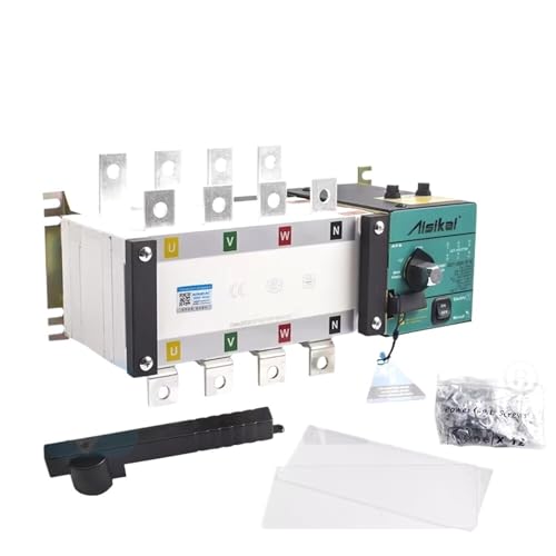KHYUPWNGO ATS Automatic Transfer Switch 4P 100A 160A 250A 300A AC220V Control Voltage Dual Power ATS Switch Generator Parts Shaluo(125A-160A 4P)