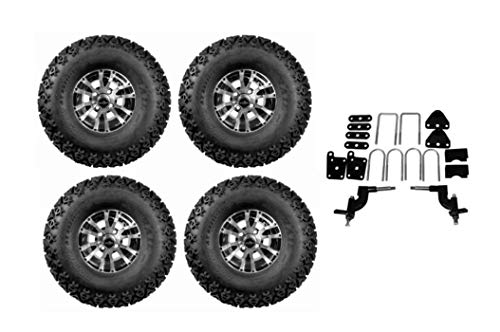 3G 5" Deluxe Lift Kit Combo for EZGO RXV Golf Carts 2008-2013.5 with 10" Wolverine