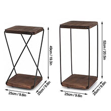SIDUFHAOPKLL 2 Installation Ways Iron Stand Metal Plant Shelves Flower Pot Storage Rack 2tier Wooden Holder Outdoor Indoor(white-Patch five-pointed star4)