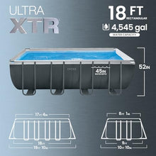 Intex Ultra XTR 18ft x 9ft x 52in Above Ground Swimming Pool Set Bundle